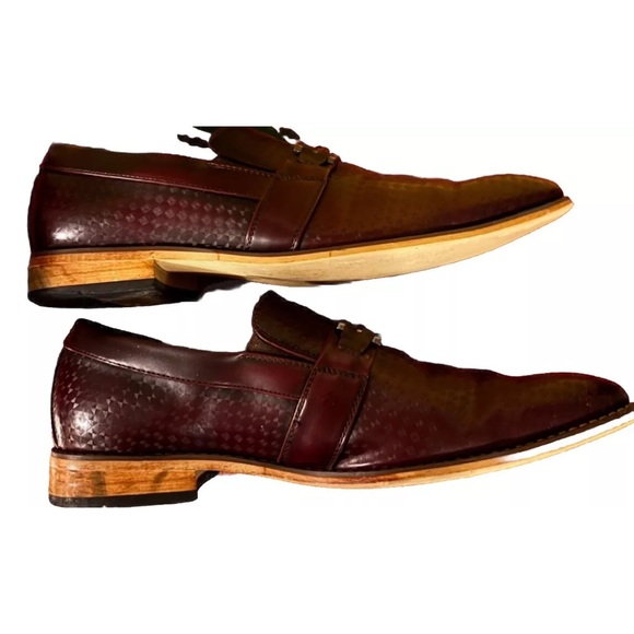 Masimo Men’s Dress Loafers Size 11 Brown Leather - Picture 6 of 7